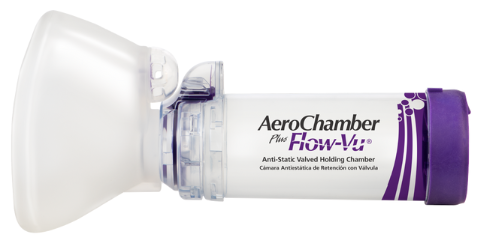 areal Pålidelig Rund AEROCHAMBER PLUS® FLOW-VU® AVHC - Aerosol Delivery Respiratory Management