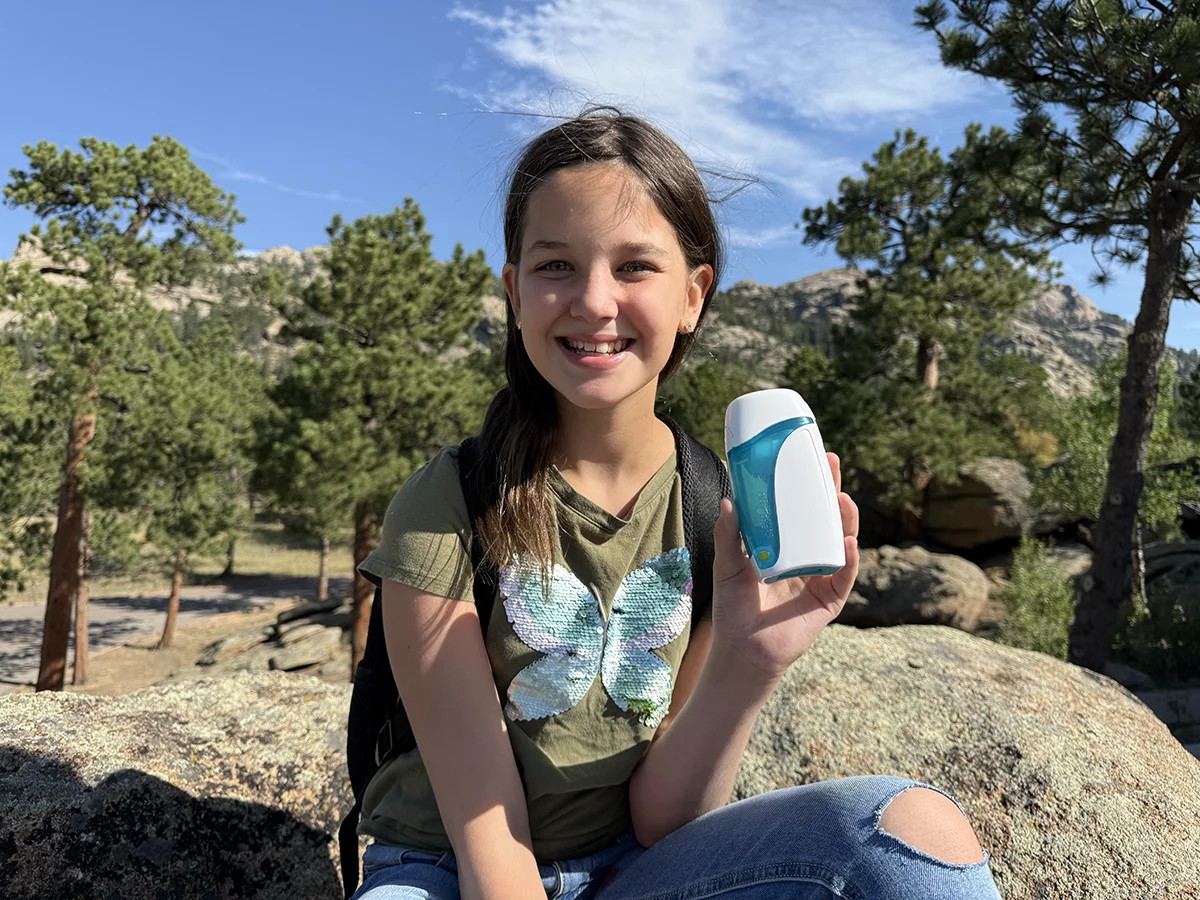 Aerochamber2Go in use