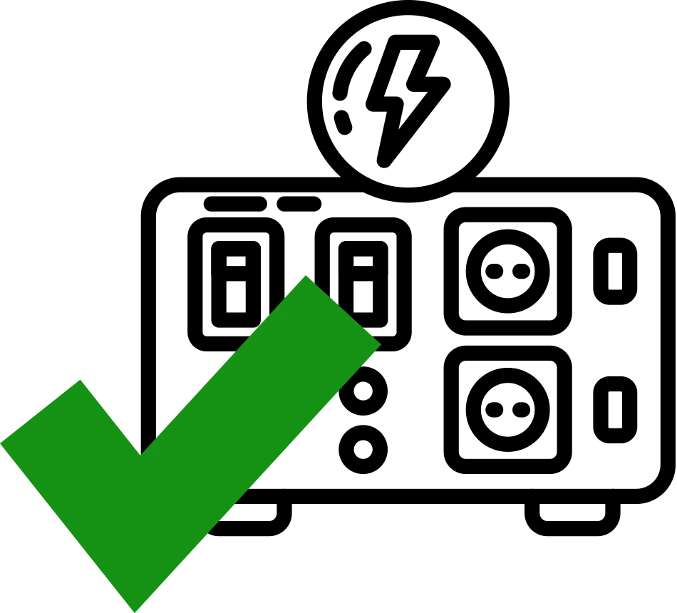 Step-down transformer icon